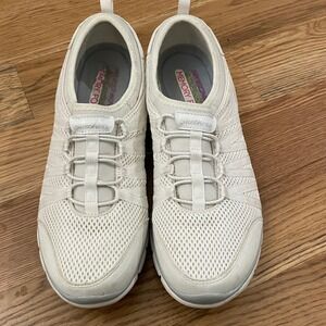 Skechers Women's Cream Slip-On Athletic Shoes